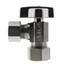 1/2" Nom Compression (5/8" OD) x 1/2" OD Compression 1/4-Turn Angle Ball Stop Valve, Lead Free (Chrome)