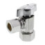 1/2" Nom Compression (5/8" OD) x 1/2" OD Compression 1/4-Turn Angle Ball Stop Valve, Lead Free (Chrome)