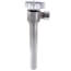 1/2" Nom. Sweat x 3/8" OD Comp. Angle Stop Valve w/ 5" Sweat Extension, Lead Free (Chrome)