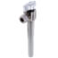 1/2" Nom. Sweat x 3/8" OD Comp. Angle Stop Valve w/ 5" Sweat Extension, Lead Free (Chrome)