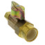 1/2" Nominal CPVC x 1/4" OD Compression 1/4-Turn Straight Ball Stop Valve, Lead Free (Rough Brass)