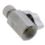 1/2" FIP x 3/8" OD Compression 1/4-Turn Straight Ball Stop Valve, Lead Free (Chrome)