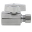 1/2" FIP x 3/8" OD Compression 1/4-Turn Straight Ball Stop Valve, Lead Free (Chrome)