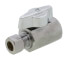 1/2" FIP x 3/8" OD Compression 1/4-Turn Straight Ball Stop Valve, Lead Free (Chrome)