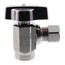 1/2" Nom. Sweat x 3/8" O.D. Compr. Stop Valve, 1/4-Turn, Lead Free (Chrome)