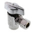 1/2" Nom. Sweat x 3/8" O.D. Compr. Stop Valve, 1/4-Turn, Lead Free (Chrome)