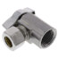 1/2" FIP x 1/2" OD Compression 1/4-Turn Angle Ball Stop Valve, Lead Free (Chrome)