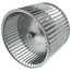 10-5/8" Convex Double Inlet Blower Wheel with Direct Drive, CW (1/2" Bore)