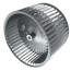 10-5/8" Convex Double Inlet Blower Wheel with Direct Drive, CW (1/2" Bore)