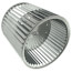 9-1/2" Concave Double Inlet Blower Wheel with Direct Drive, CW (1/2" Bore)