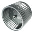 9-1/2" Convex Double Inlet Blower Wheel with Direct Drive, CW (1/2" Bore)