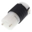 Turnlok Industrial Grade Connector, 30A, NEMA L14-30R - Black/White (125V)