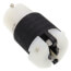 Turnlok Industrial Grade Connector, 30A, NEMA L15-30R - Black/White (250V)