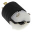 Turnlok Industrial Grade Plug, 30A, NEMA L15-30P, Black/White (250V)
