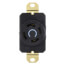Turnlok Single Locking Receptacle, 30A, 2 Pole, NEMA L15-30R - Black (250V)