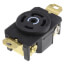 Turnlok Single Locking Receptacle, 30A, 2 Pole, NEMA L21-30R - Black (120V)
