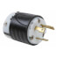 Turnlok Industrial Grade Plug, 30A, NEMA L5-30P - Black/White (125V)
