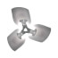 18" 3-Blade Condenser Fan Blade, CW, 18-Degree Pitch