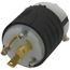 Turnlok Industrial Grade Plug, 30A, NEMA L6-30P - Black/White (250V)