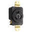 Turnlok Single Locking Receptacle, 20A, 2 Pole, NEMA L7-20R - Black (277V)