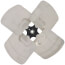 16" CW 4-Blade Fan Blade w/ 1/2" Bore (32° Pitch), LA01AA014
