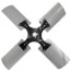30" CW 4-Blade Heavy Duty Steel Fan Blade w/ 5/8" Bore (24° Pitch), LA04AA299
