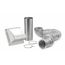 4" x 8 Ft. Flexible Laminated Transition Duct Hood Vent Kit (White)