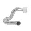 4" x 8 Ft. Flexible Foil Dryer Exhaust Transition Duct Louvered Vent Kit (White)