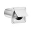 4" White Plastic Single Flap Vent (11" Tail Pipe)