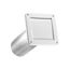 4" White Plastic Single Flap Vent (11" Tail Pipe)