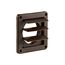 4" Brown Plastic Louvered Vent