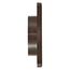4" Brown Plastic Louvered Vent