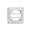 3" White Plastic Louvered Vent