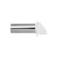 4" White Plastic Wall Exhaust Hood Dryer Vent with Damper, Screen and 11" Pipe