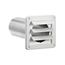 4" White Plastic Wall Exhaust Louvered Dryer Vent with 11" Pipe