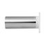 3" White Plastic Louvered Replacement Wall Vent w/ Tail Pipe