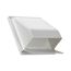 7" White Plastic Wall Vent w/ Removable Screen
