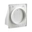 7" White Plastic Wall Vent w/ Removable Screen