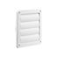 5" White Plastic Louvered Vent