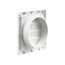 5" White Plastic Louvered Vent