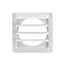5" White Plastic Louvered Vent