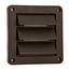4" Louvered Air Intake Vent (Brown)