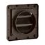 4" Louvered Air Intake Vent (Brown)