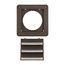 4" Louvered Air Intake Vent (Brown)