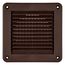4" Mini Louvered Air Intake Vent (Brown)