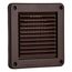 4" Mini Louvered Air Intake Vent (Brown)