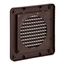 4" Mini Louvered Air Intake Vent (Brown)