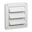 4" Louvered Air Intake Vent (White)