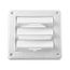 4" Louvered Air Intake Vent (White)