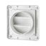 4" Louvered Air Intake Vent (White)